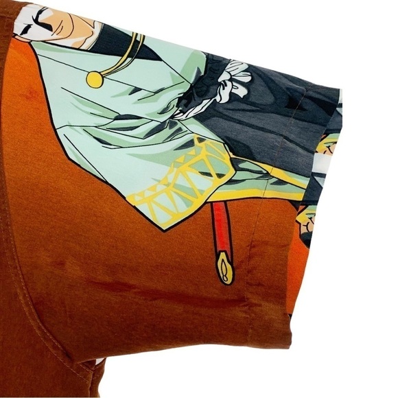 Vintage ZAM Animated Anime Button Down Shirt Size Medium - Picture 4 of 8